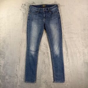 Lucky Brand Lolita Skinny Jeans Women's Size 2/26 Blue Faded Denim